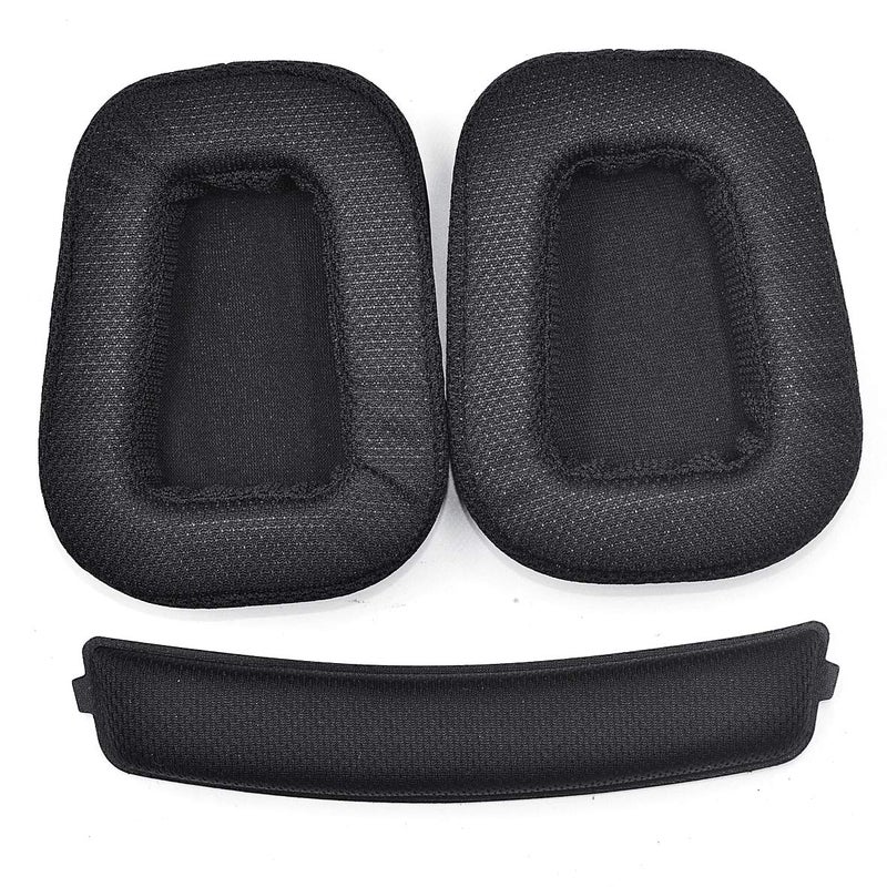 defean G933 G935 Ear Pads - defean Replacement Ear Cushion Earpads and Headband Compatible with Logitech G933 G935 G633 / g 933 g 935 g 633 Artemis Headphones (Fabric Ear Pads +Headband) - Image 1